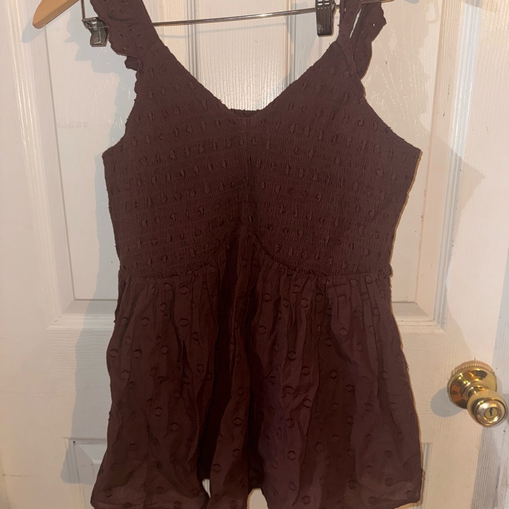 Torrid Dark Brown Sleeveless Blouse